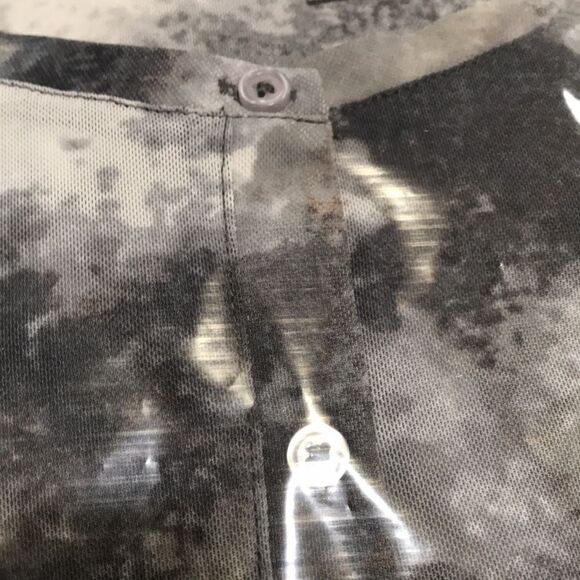 LOGO Layers by Lori Goldstein Tie- Dye Sheer Mesh Cardigan - Picture 6 of 7